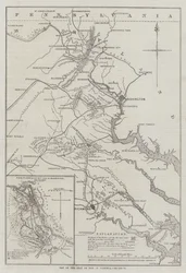 Carte du théâtre de la guerre en Virginie